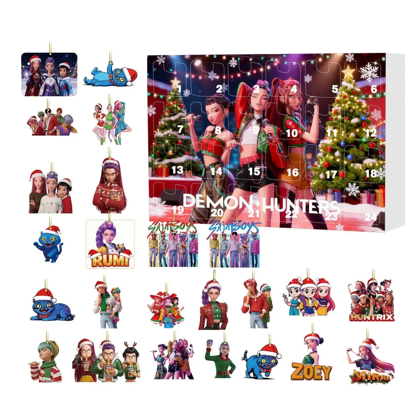 Acrylic Demon Hunter Advent Calendar Cute Kpop Ornament - ToylandEU