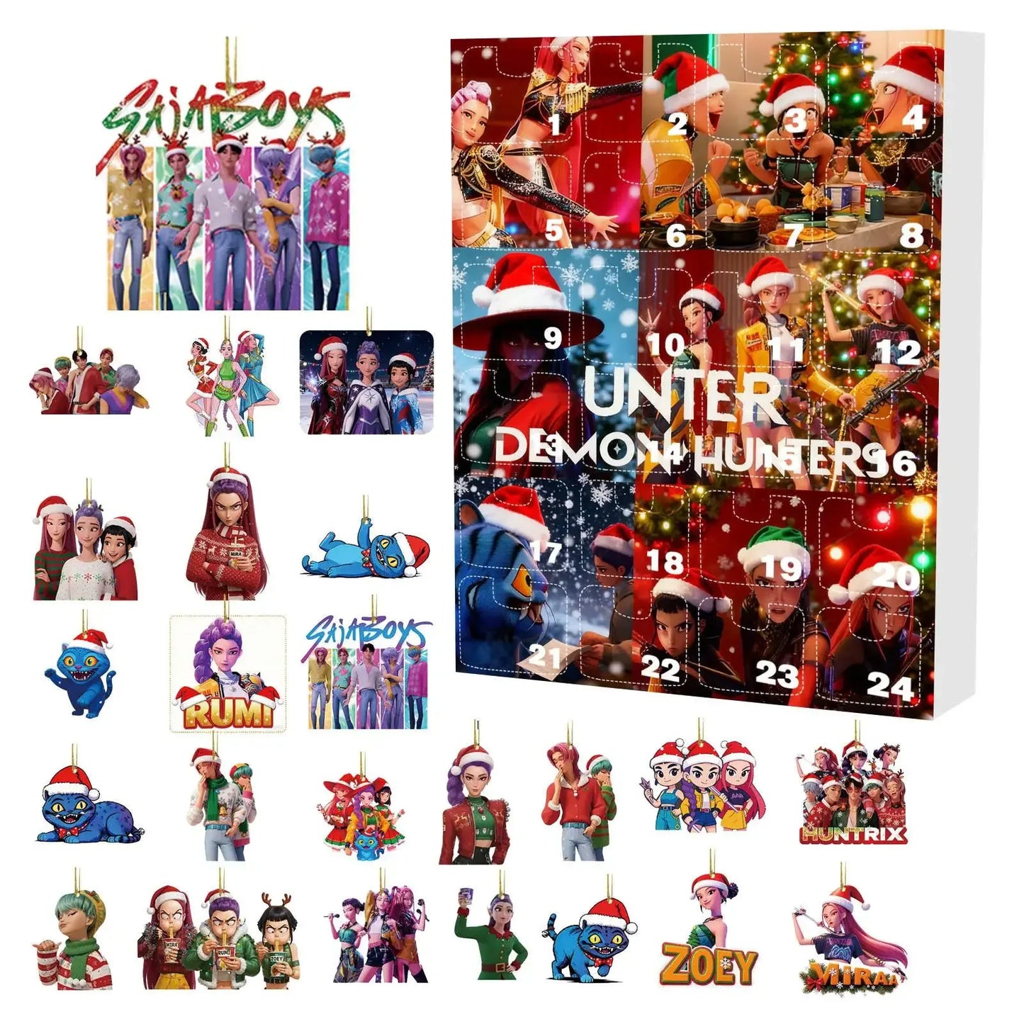 Acrylic Demon Hunter Advent Calendar Cute Kpop Ornament - ToylandEU