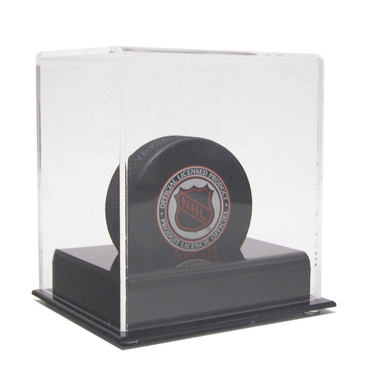 Acrylic Hockey Puck Display Case Clear Cover And Black Base - ToylandEU