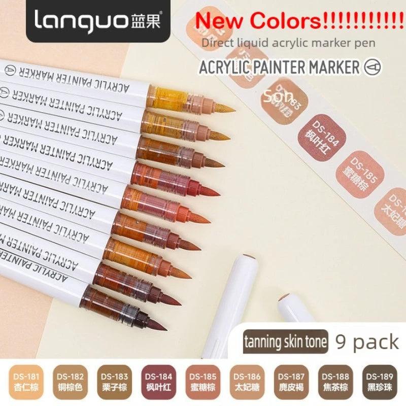 Acrylic Markers | Soft Brush Tip | Toylandeu™