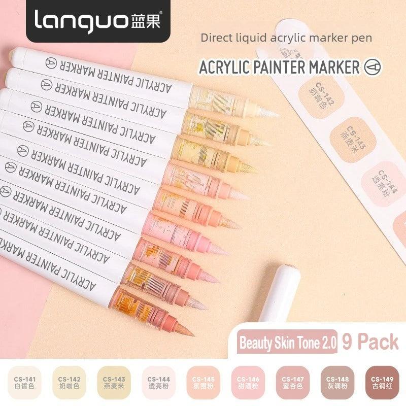 Acrylic Markers | Soft Brush Tip | Toylandeu™