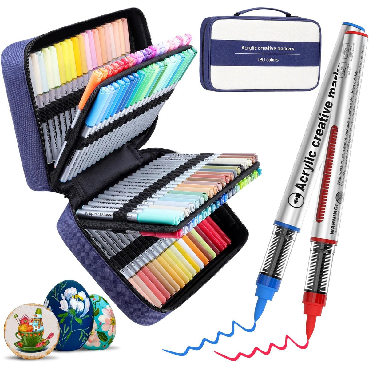 Acrylic Paint Markers | 120 Color Set | Toylandeu™