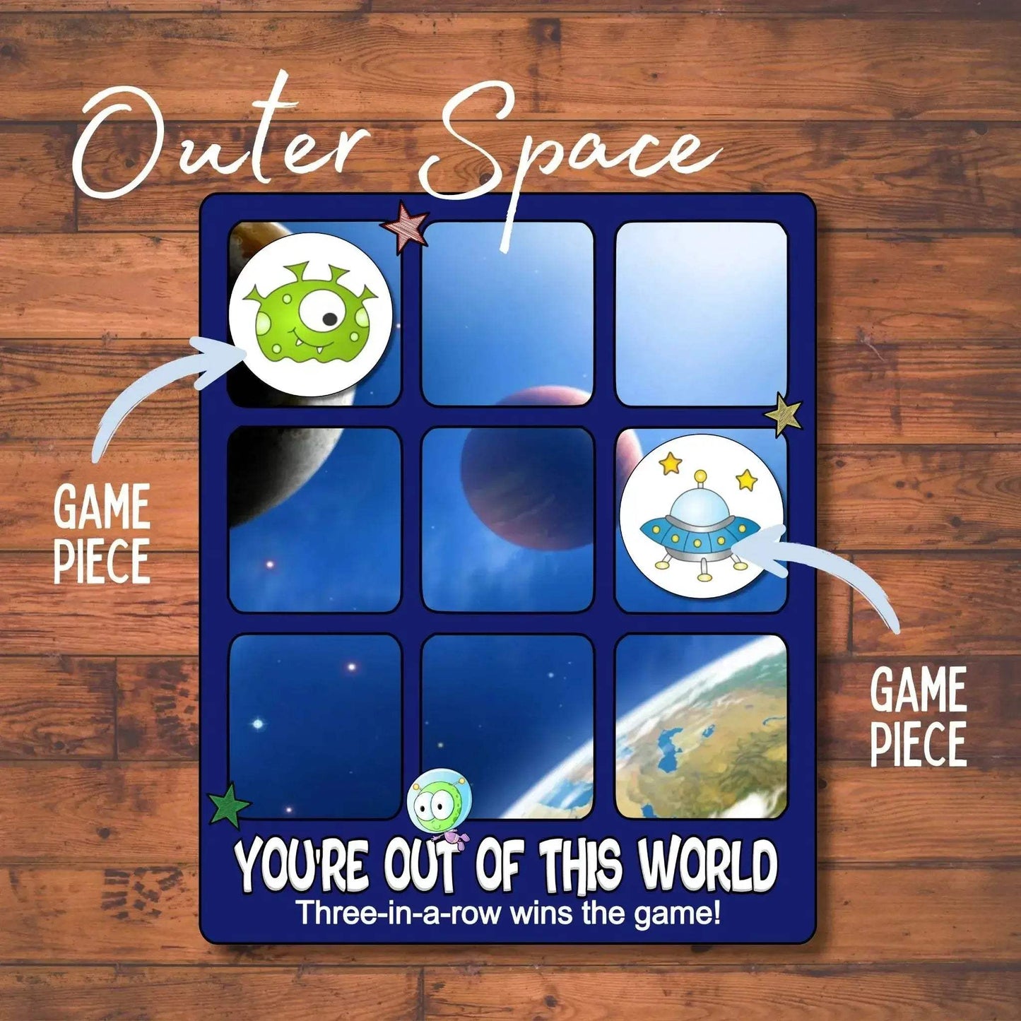 Acrylic Tic Tac Toe And Hangman Board Game Double Sided - ToylandEU