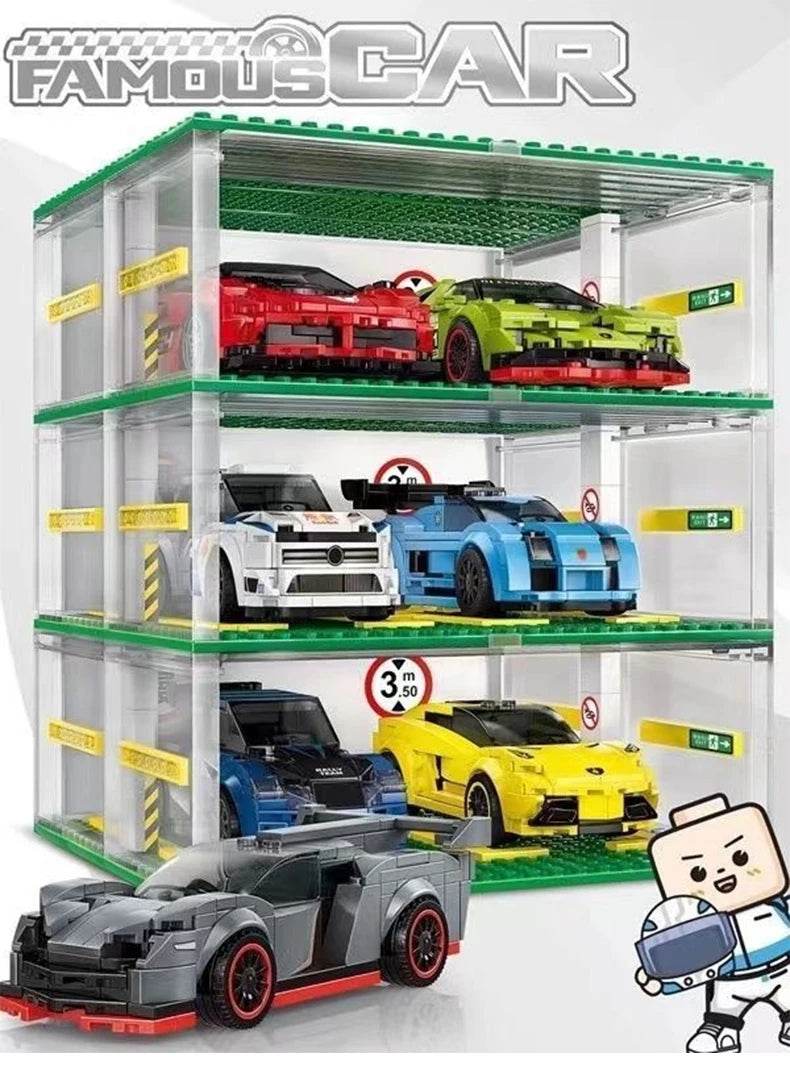 Acrylic Transparent Car Model Display Box Dust Cover Toys Showcase - ToylandEU