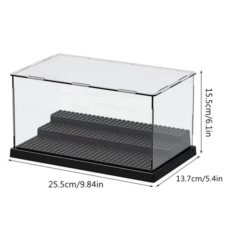 Acrylic Transparent Display Box Building Blocks Model Assemble Dust Cover Figures Toys Protection Showcase Compatible With Brand - ToylandEU