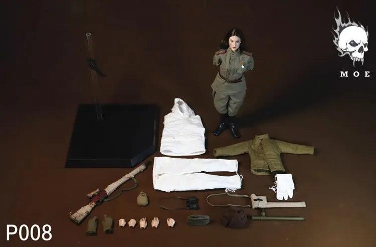  Action Figure 1/6 Soviet Snow Sniper 12in | Toylandeu™ 