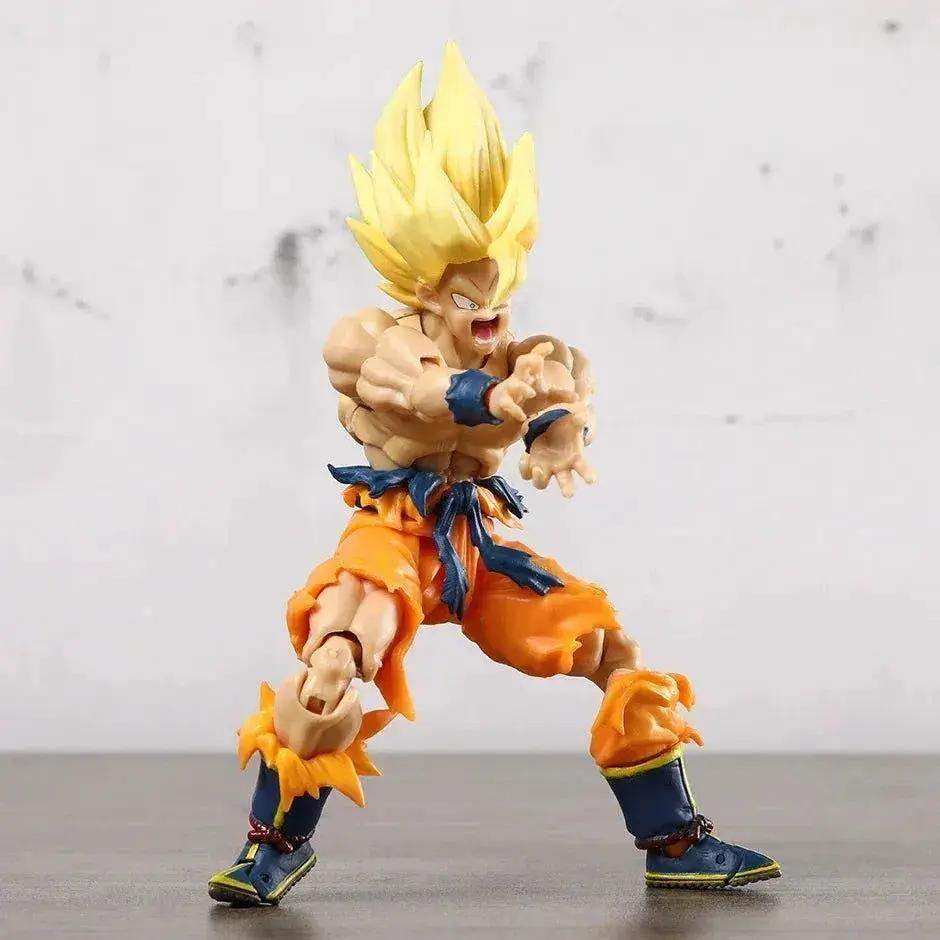  Super Saiyan Goku Posable Action Figure, Anime Dragon Ball Z Figurines PVC Articulated Collectible 16.5 cm -  ToylandEU™