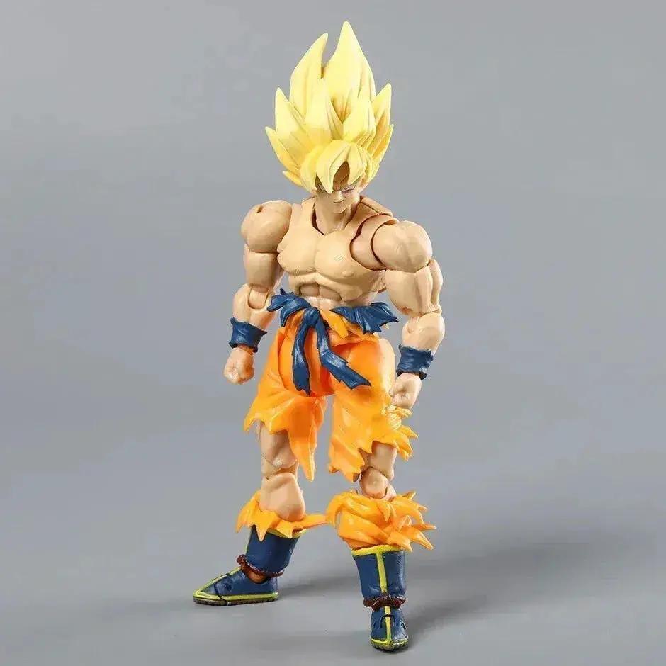  Super Saiyan Goku Posable Action Figure, Anime Dragon Ball Z Figurines PVC Articulated Collectible 16.5 cm -  ToylandEU™
