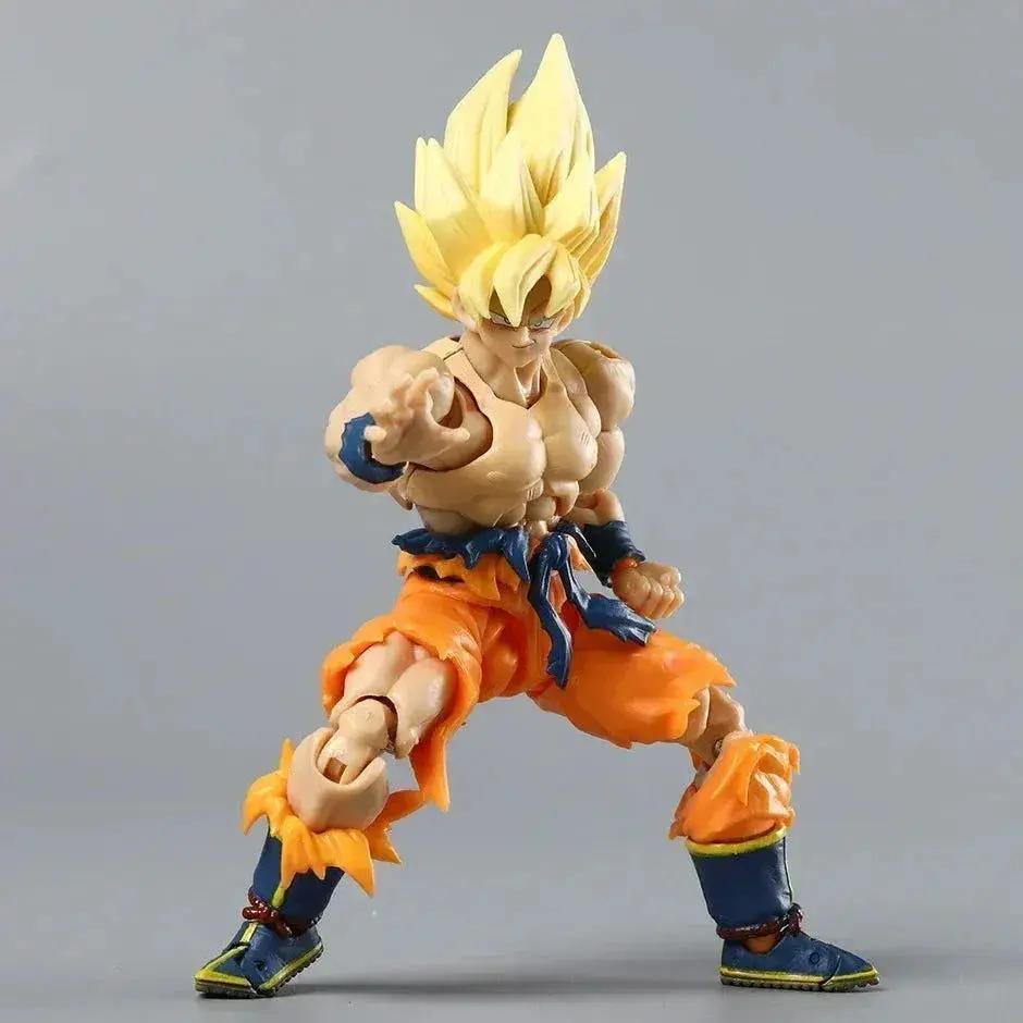  Super Saiyan Goku Posable Action Figure, Anime Dragon Ball Z Figurines PVC Articulated Collectible 16.5 cm -  ToylandEU™