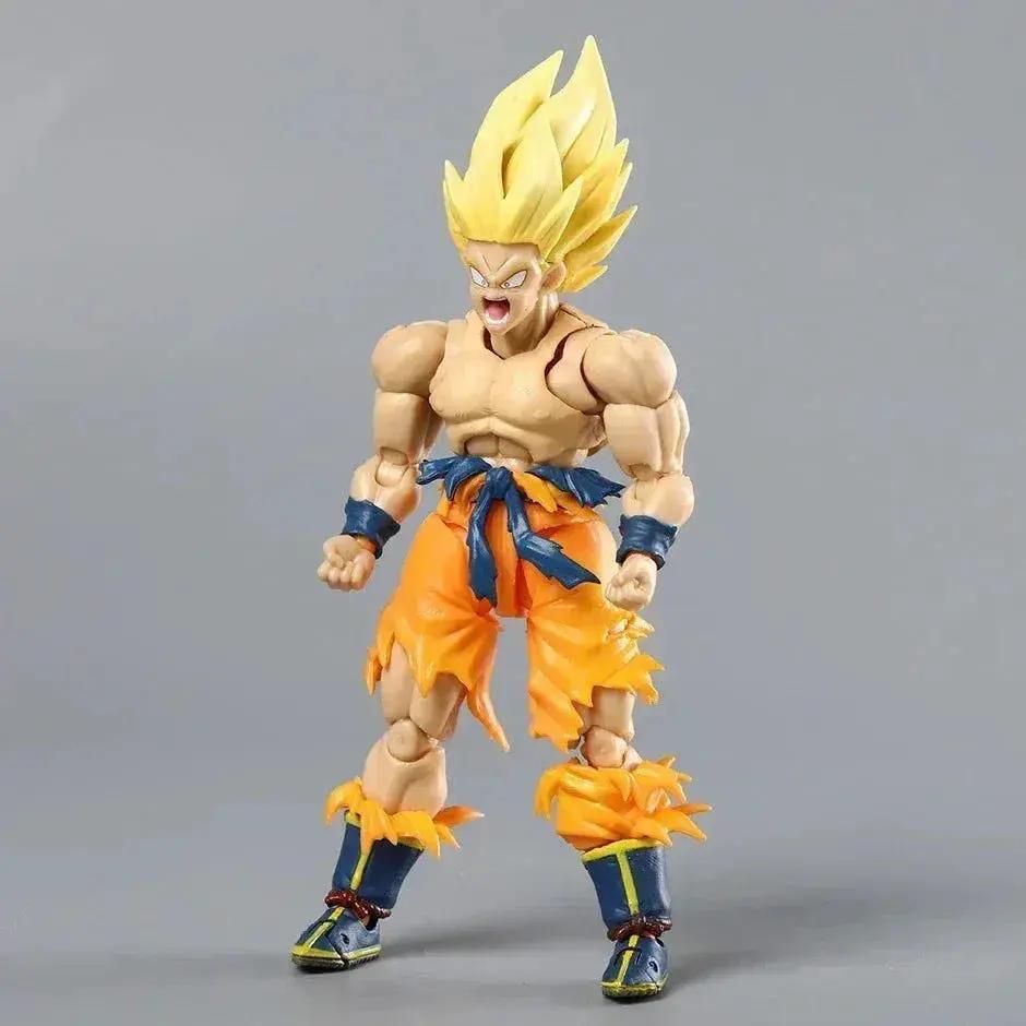  Super Saiyan Goku Posable Action Figure, Anime Dragon Ball Z Figurines PVC Articulated Collectible 16.5 cm -  ToylandEU™