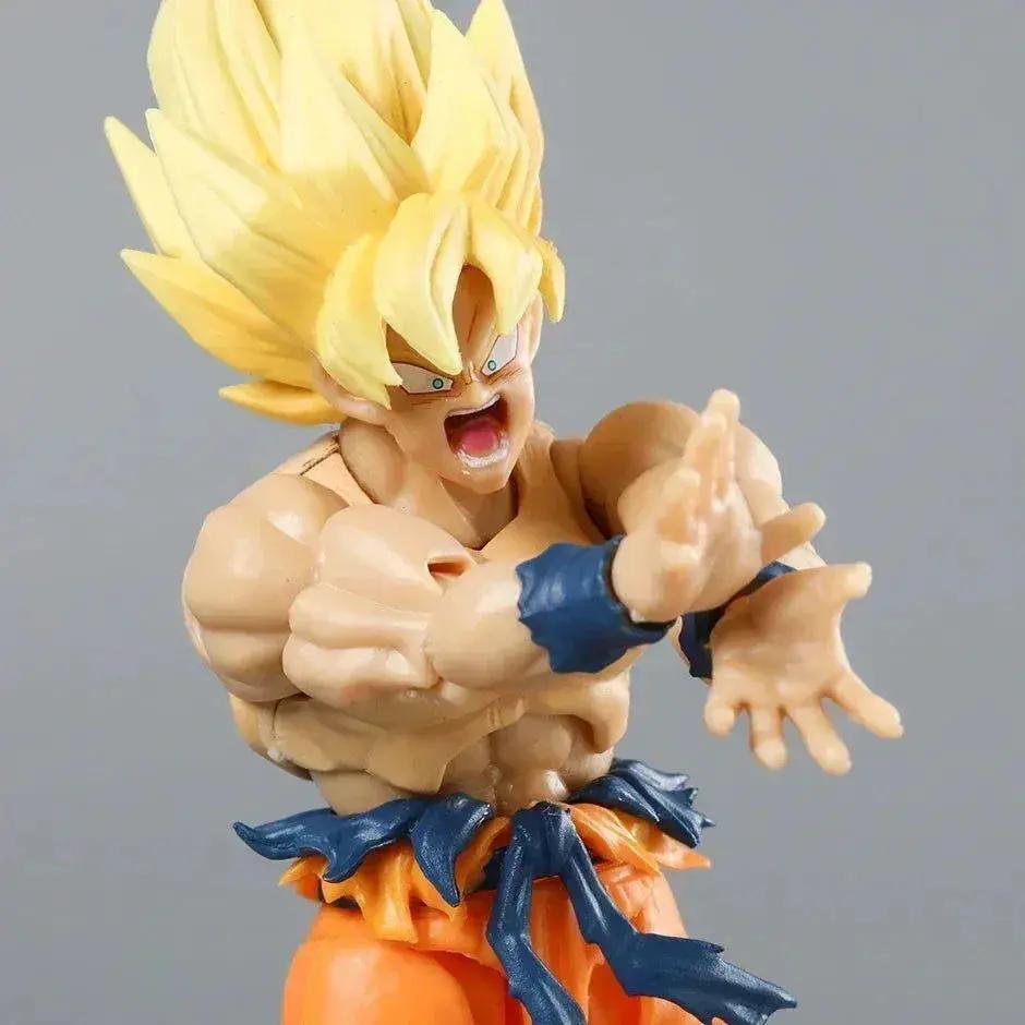  Super Saiyan Goku Posable Action Figure, Anime Dragon Ball Z Figurines PVC Articulated Collectible 16.5 cm -  ToylandEU™