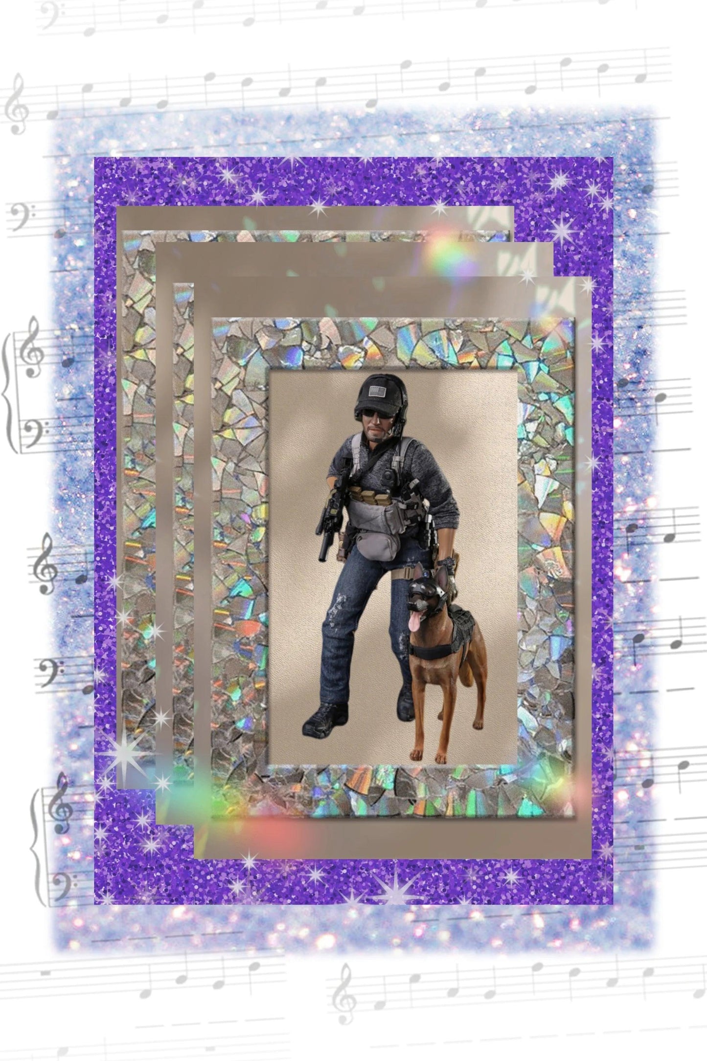  Action Figure 1to6 Navy SEAL Team Dog Toylandeu™ 