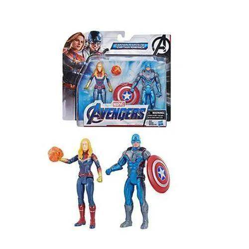  Avengers: Endgame Team 6-Inch Action Figure Packs - Captain Marvel & Captain America -  ToylandEU™