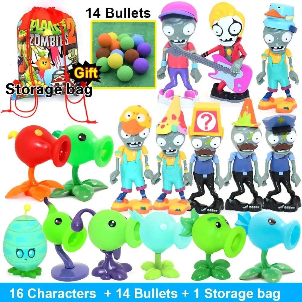  Plants Vs Zombies 2 Toys Set With Pea Shooter Action -  ToylandEU™