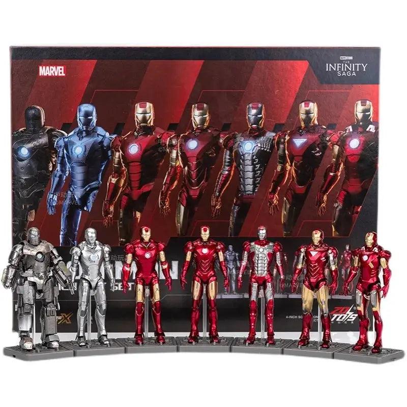  Iron Man Action Figure With Display Base Mk1 To Mk7 -  ToylandEU™