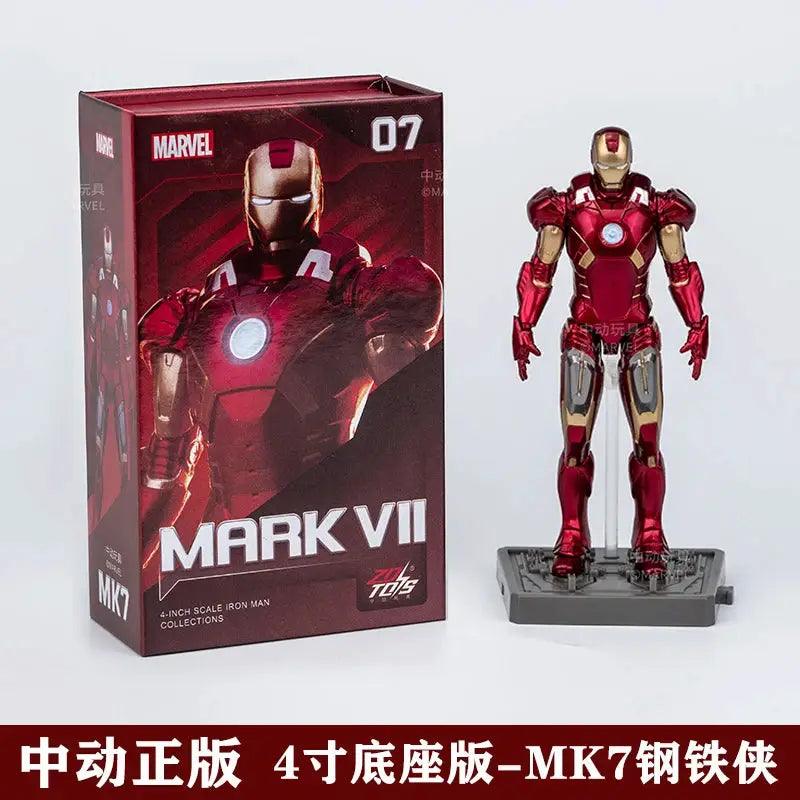  Iron Man Action Figure With Display Base Mk1 To Mk7 -  ToylandEU™