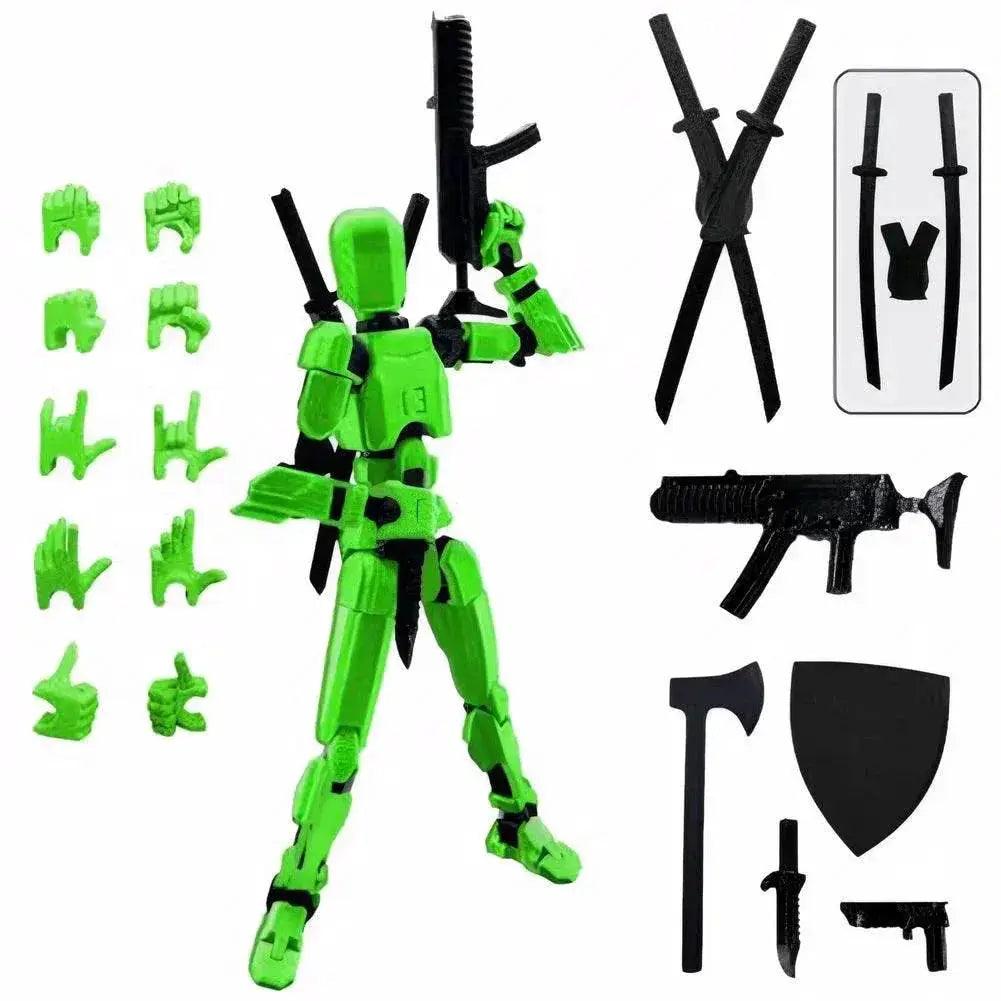  13cm Robot Action Figure with Multiple Accessories Multi-Jointed Mechanical Movable Toy Desk Decoration Gift for Him -  ToylandEU™