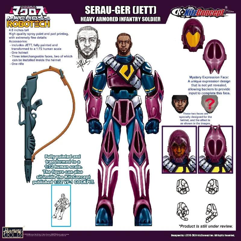  Action Figure | Robotech Zentraedi Pilot | Toylandeu 