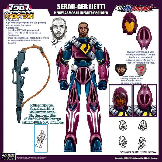  Action Figure | Robotech Zentraedi Pilot | Toylandeu 