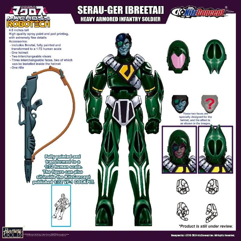  Action Figure | Robotech Zentraedi Pilot | Toylandeu 