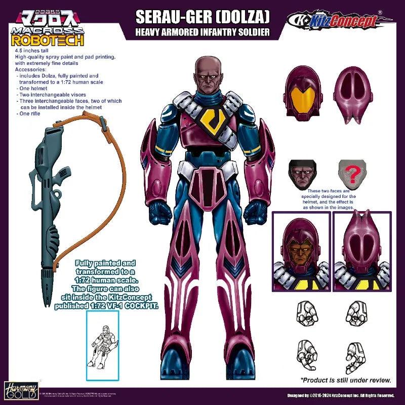  Action Figure | Robotech Zentraedi Pilot | Toylandeu 