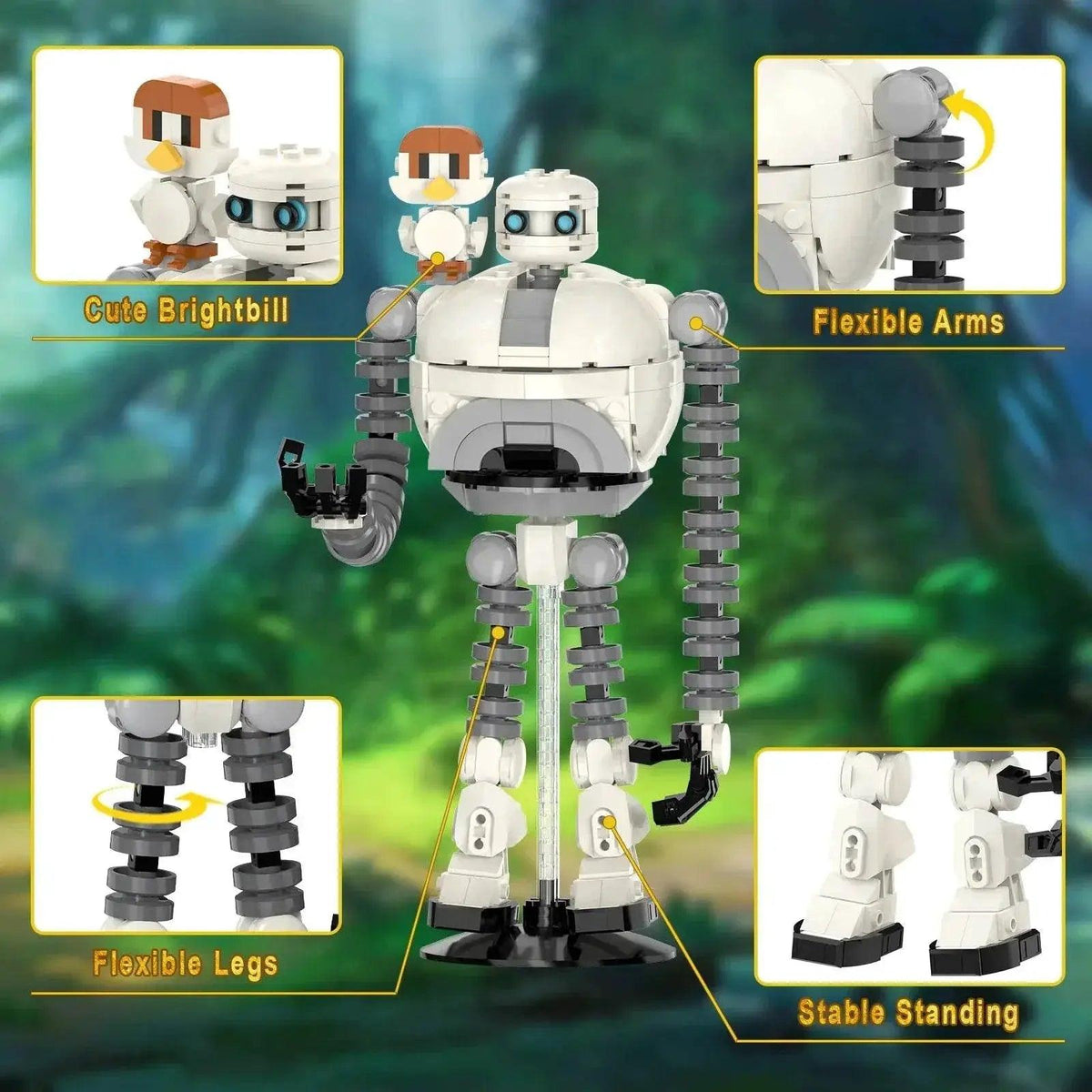  Wilderness Roz Robot & Brightbill Action Figure Set for Kids -  ToylandEU™