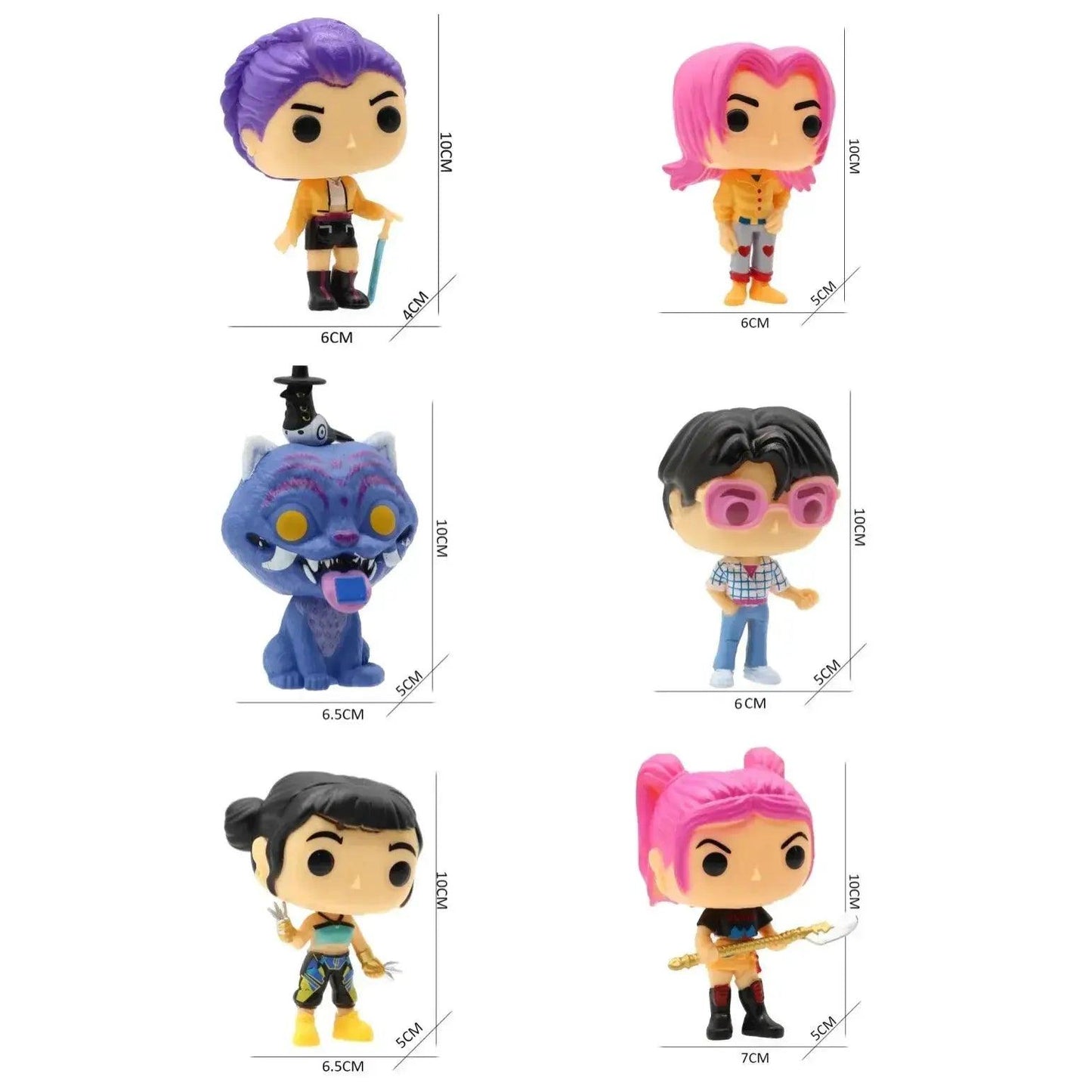  Six In One Kpop Demon Hunters Action Figure Collection -  ToylandEU™
