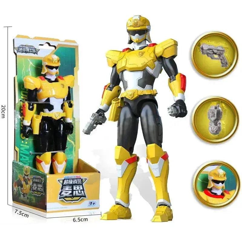  Unisex Police Transformation Action Figure Toy Robot Mini Agent Simulation Animal Theme -  ToylandEU™