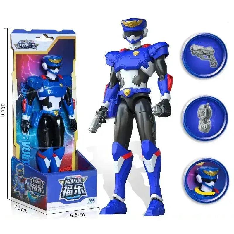  Unisex Police Transformation Action Figure Toy Robot Mini Agent Simulation Animal Theme -  ToylandEU™