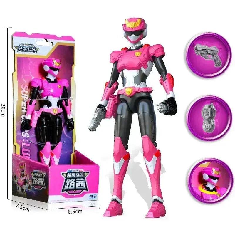  Unisex Police Transformation Action Figure Toy Robot Mini Agent Simulation Animal Theme -  ToylandEU™
