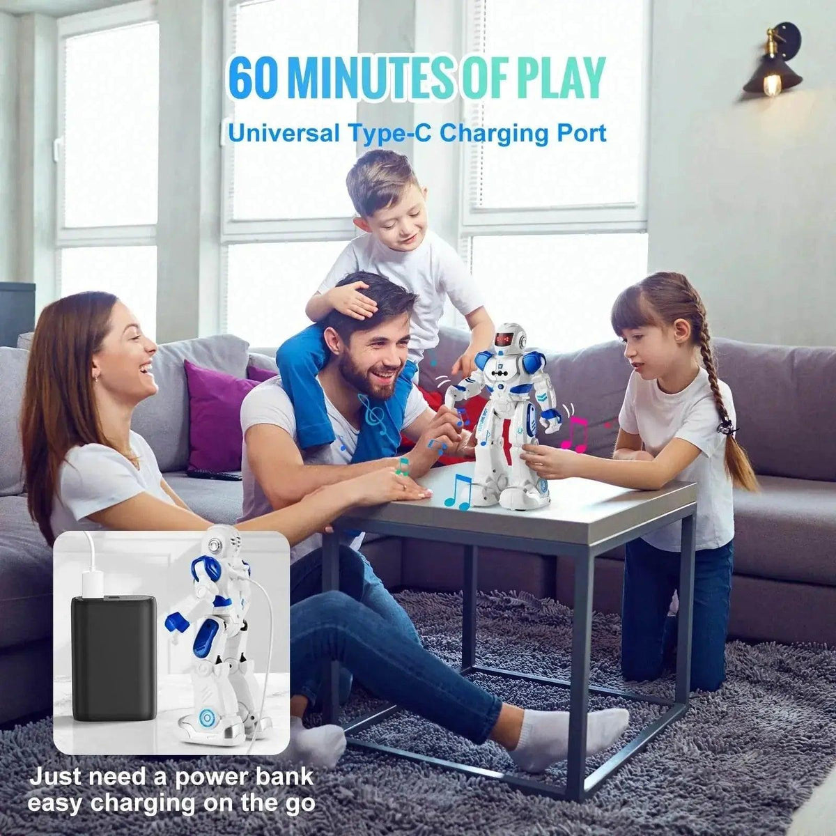  VEVOR Remote Control Dancing Robot Toy with Gesture Sensor for Kids 3+ - Fun Singing and Walking Action Figure Gift -  ToylandEU™