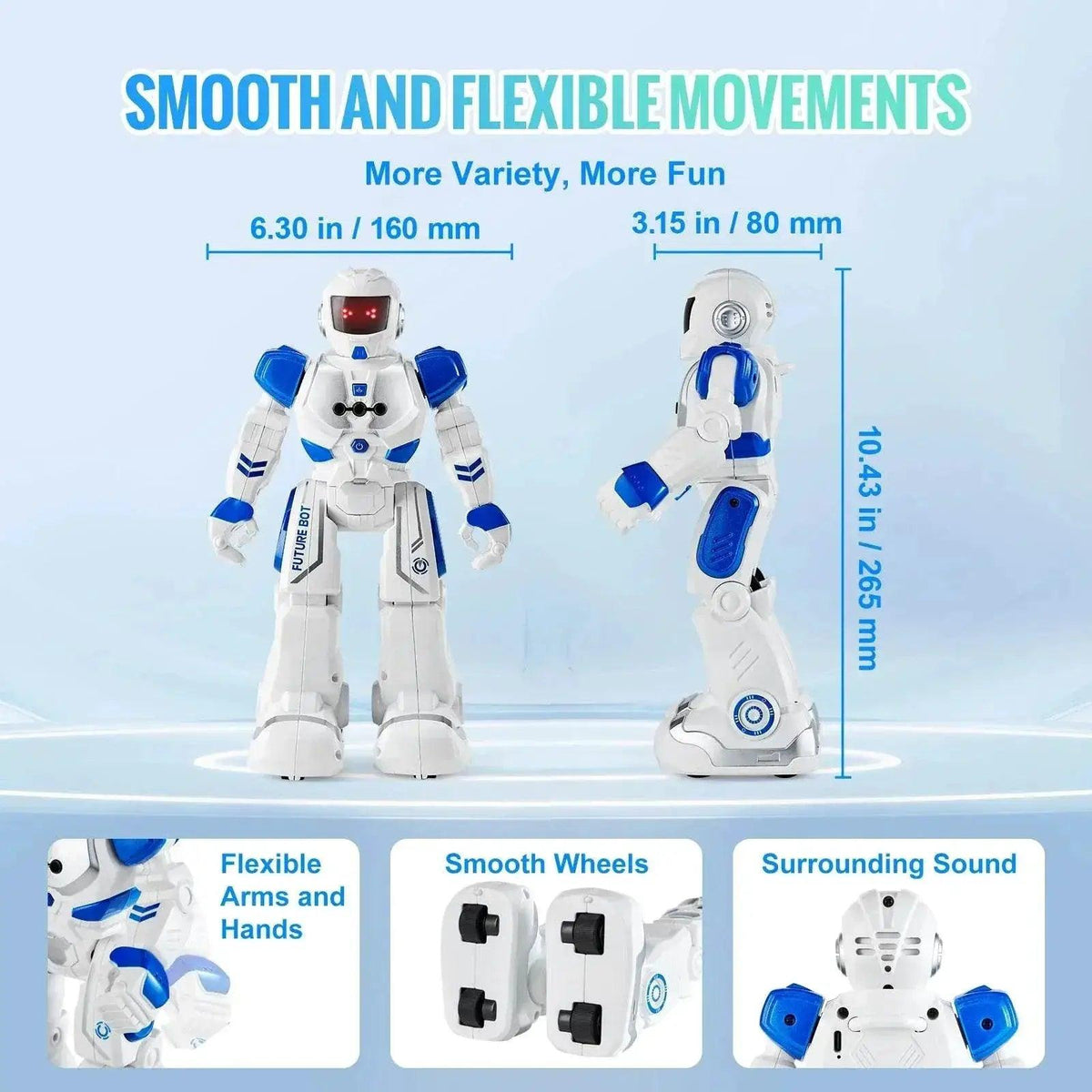  VEVOR Remote Control Dancing Robot Toy with Gesture Sensor for Kids 3+ - Fun Singing and Walking Action Figure Gift -  ToylandEU™