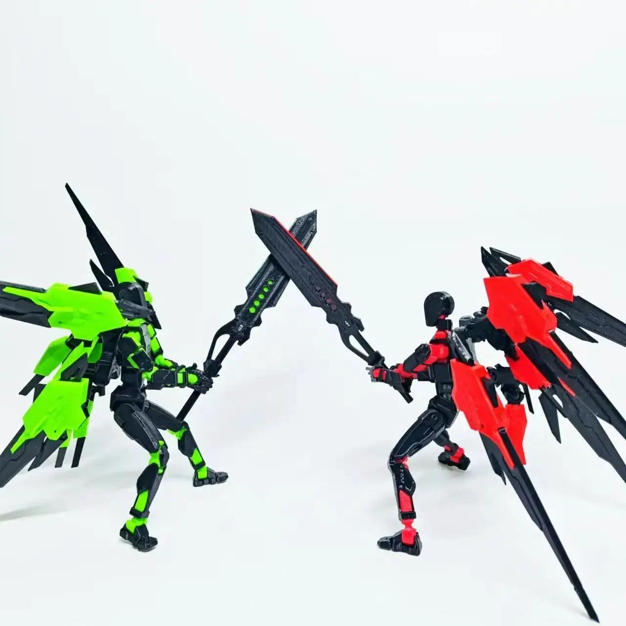  3D Printed Movable Action Figures Swordsman Robot Toy -  ToylandEU™