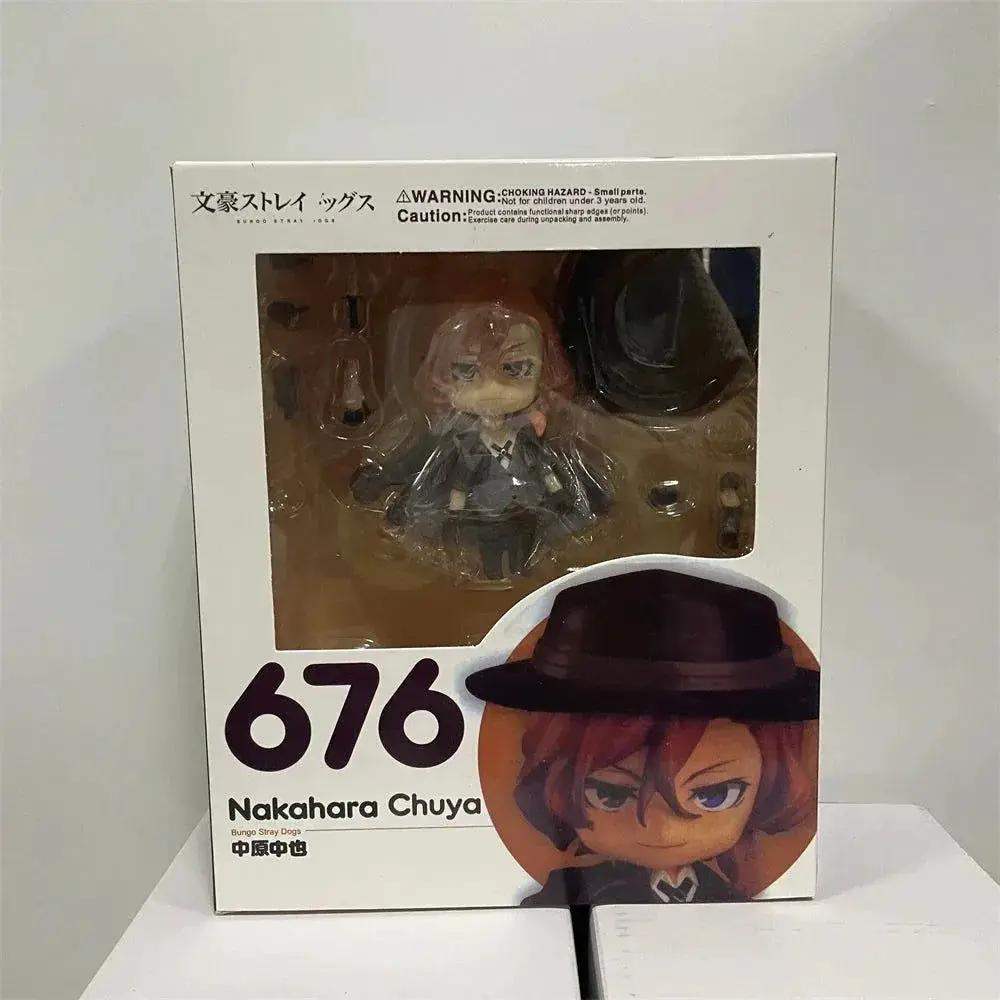 Action Figures Bungo Stray Dogs, Dazai Osamu, Nakahara Chuuya, Kawaii Chibi Cute Anime Figurines 10 cm - ToylandEU