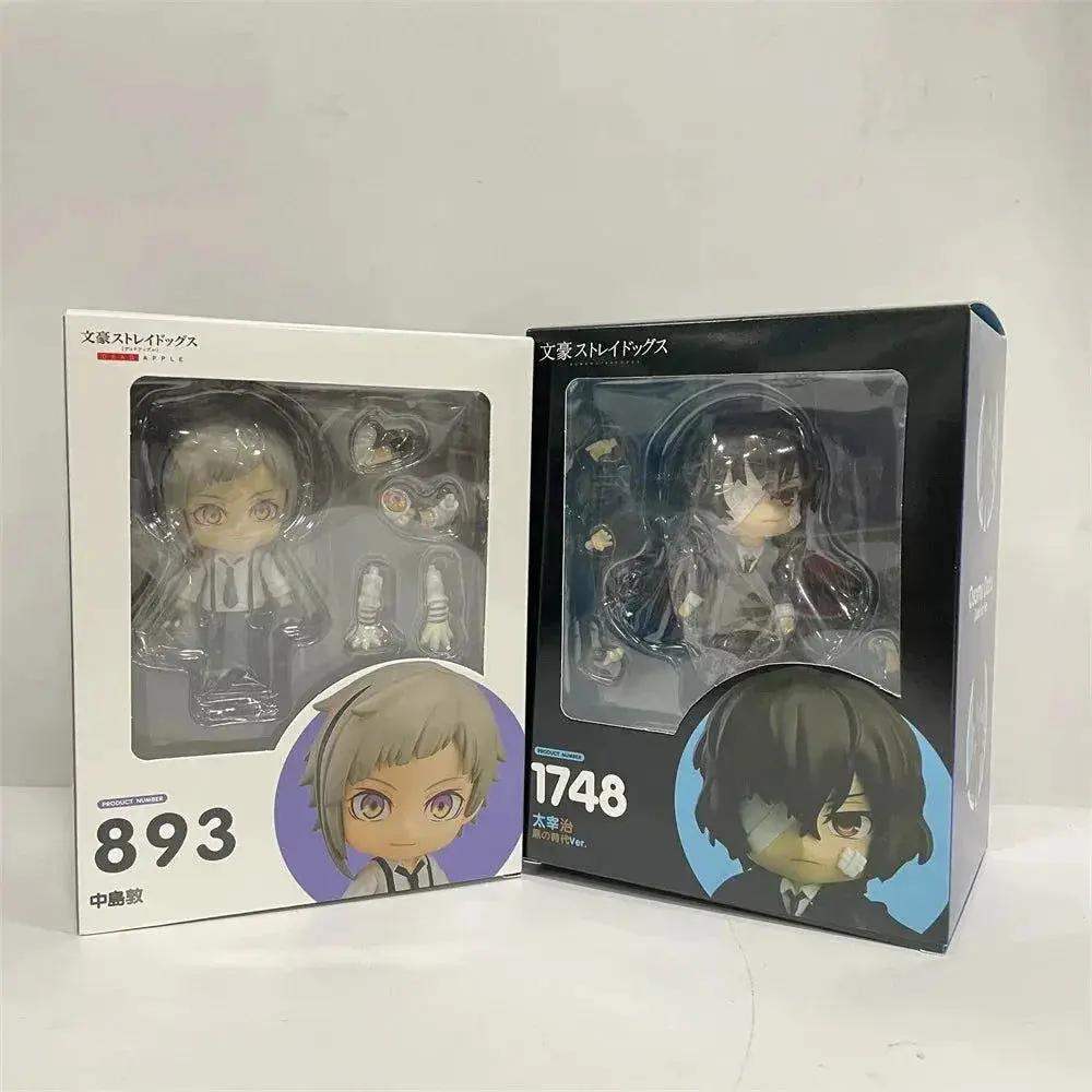 Action Figures Bungo Stray Dogs, Nakajima Atsushi, Dazai Osamu, Kawaii Chibi Cute Anime Figurines Collector 10 cm - ToylandEU