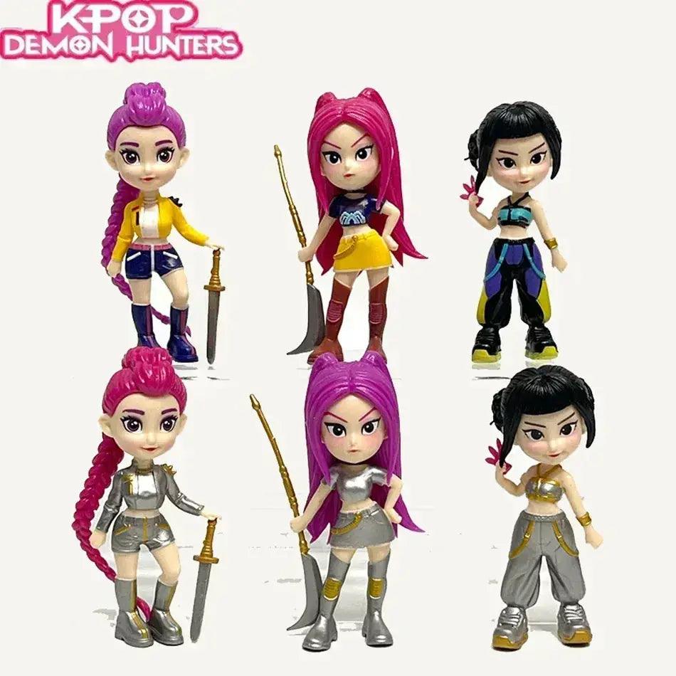  Kpop Demon Hunters Action Figures 6pc Set Fast Shipping -  ToylandEU™