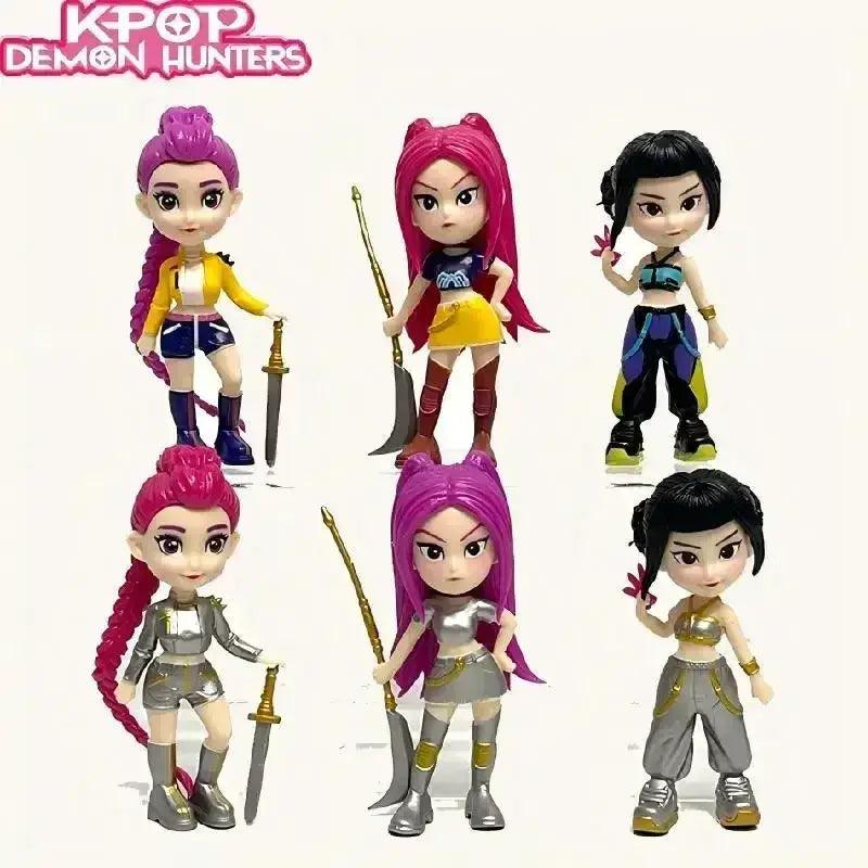  Kpop Demon Hunters Action Figures 6pc Set Fast Shipping -  ToylandEU™