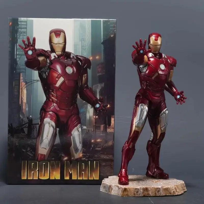  Marvel Action Figures Iron Man Black Panther Desktop Statue -  ToylandEU™
