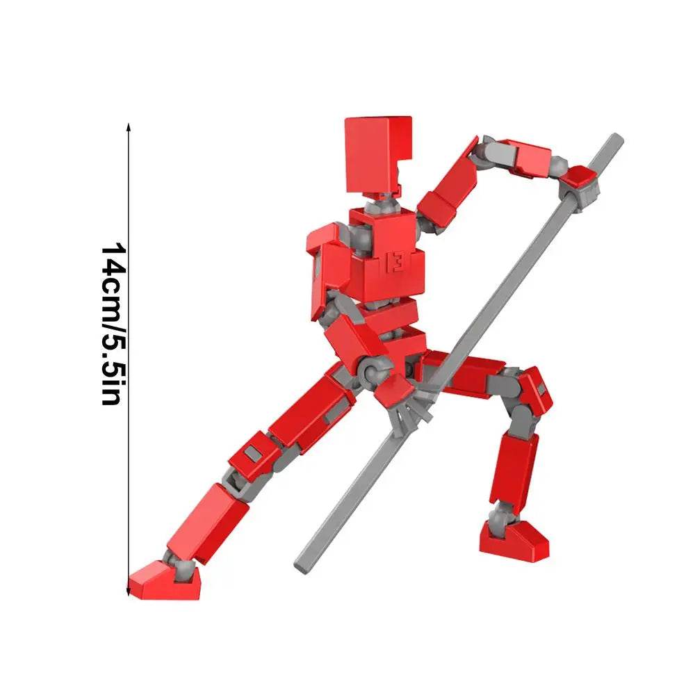 Action Figures Multi-jointed Movable Robot Figures Mechanical Style Lucky Toys Non-3d Printed Accessories - ToylandEU