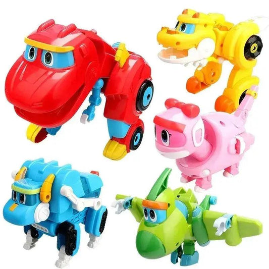  Transforming Dinosaur Action Figures 5 Pack ABS Plastic -  ToylandEU™