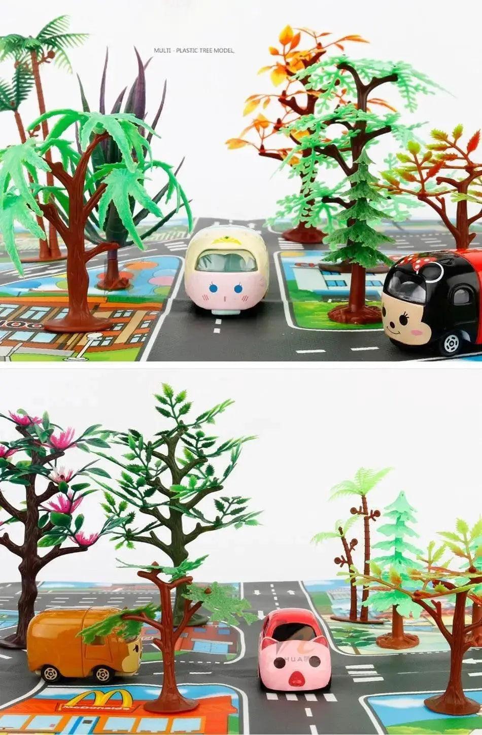  Children Playmat Activity Surface Waterproof Map Kids Animal Road Toy Baby Dinosaur Road Portable Carpet Farm Road Non-Toxic Mat -  ToylandEU™