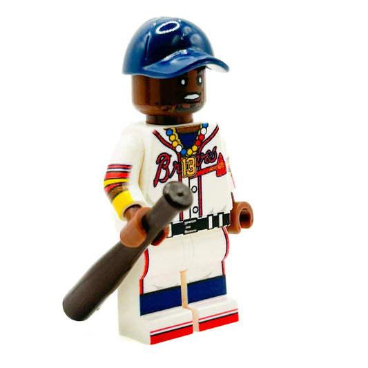 Acuna Atlanta #13 Baseball Player Minifig made using LEGO parts - B3 Customs - ToylandEU