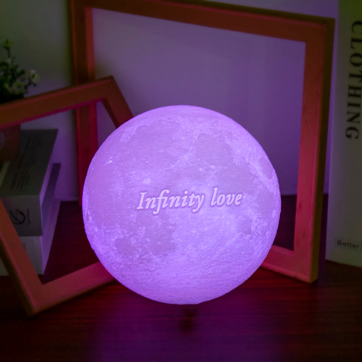 3D Printed Moon Lamp | USB Rechargeable | LED Night Light | Custom Photo
