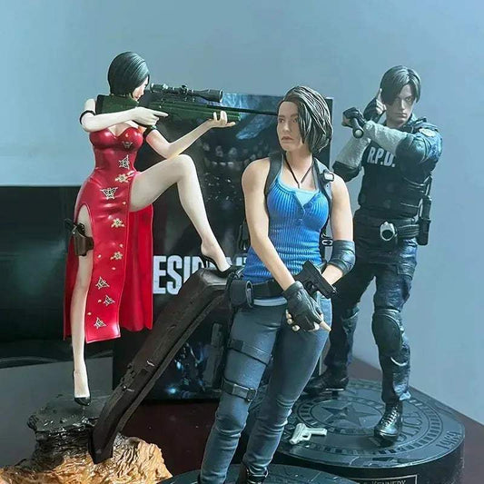 Ada Wong, Jill Valentine, Leon Scott Kennedy Figure, Resident Evil Anime Gaming Figurines 13 in - ToylandEU