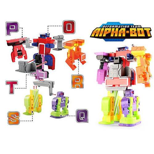 Adaptable Alphabet Robots: 26-Piece Educational Toy Set for Kids - ToylandEU