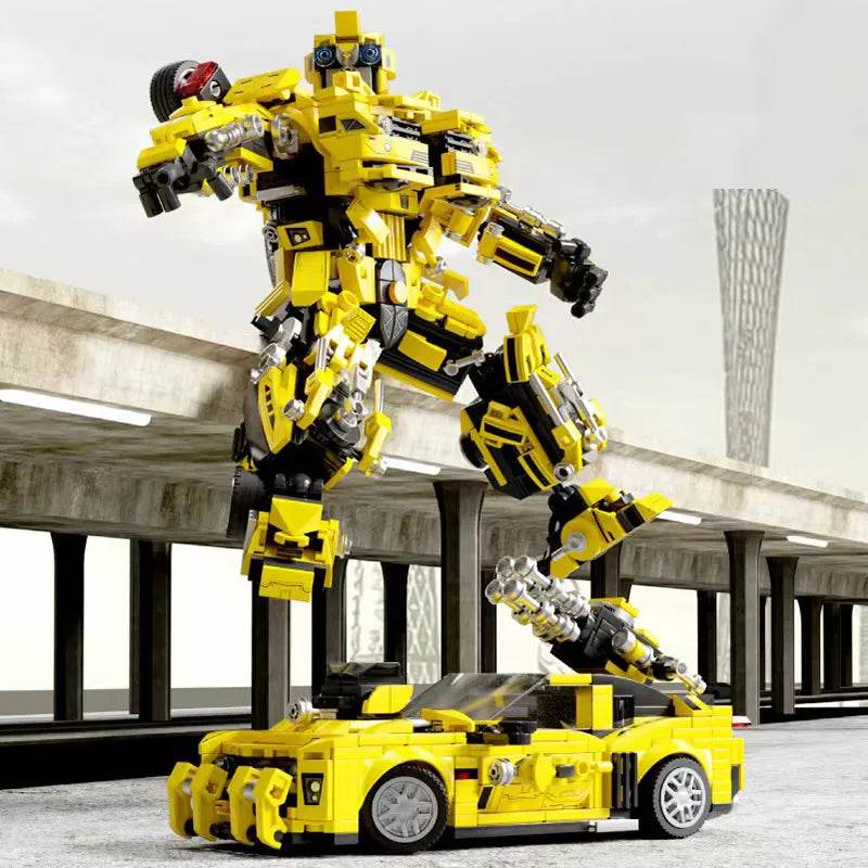 Adaptable Bumblebee 2-in-1 Robot Building Blocks Set for Creators - ToylandEU