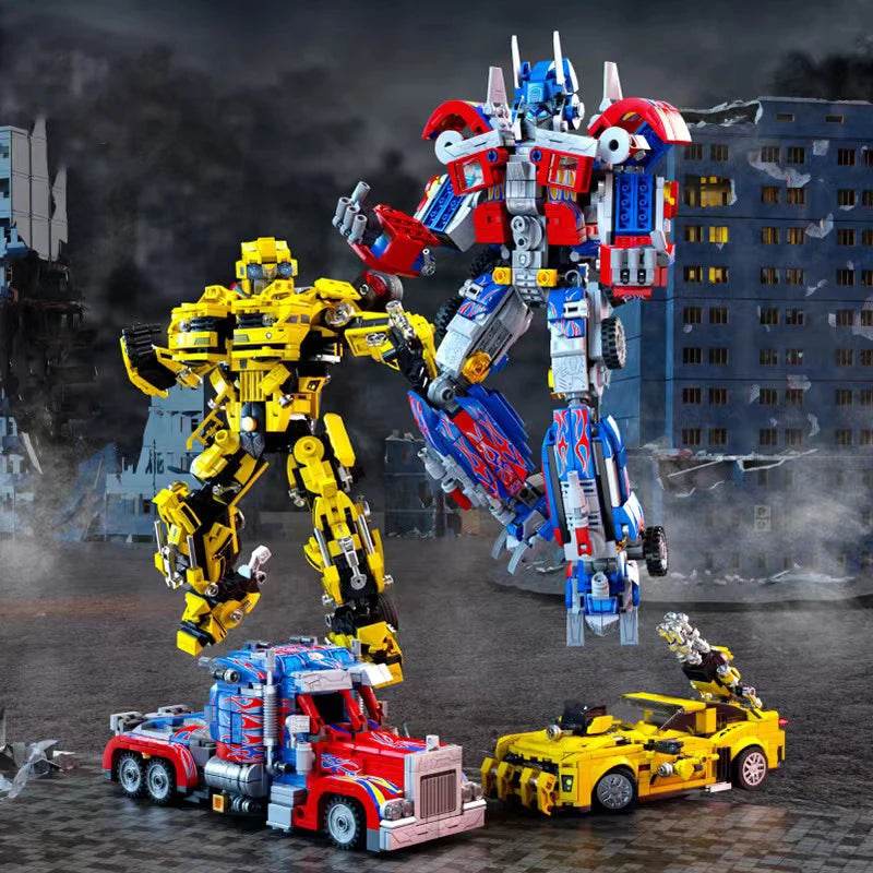 Adaptable Bumblebee 2-in-1 Robot Building Blocks Set for Creators - ToylandEU