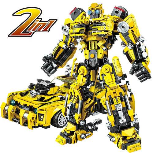 Adaptable Bumblebee 2-in-1 Robot Building Blocks Set for Creators - ToylandEU