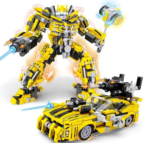 Adaptable Bumblebee 2-in-1 Robot Building Blocks Set for Creators - ToylandEU