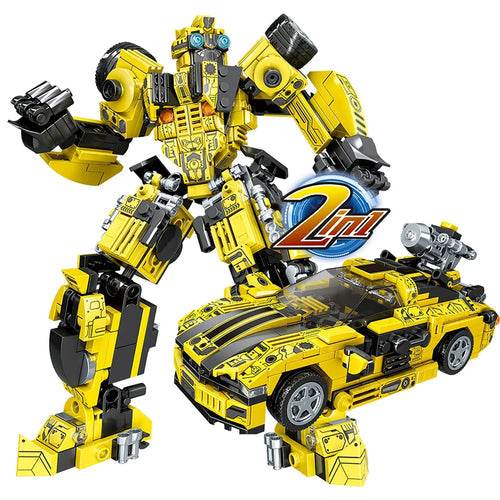Adaptable Bumblebee 2-in-1 Robot Building Blocks Set for Creators - ToylandEU